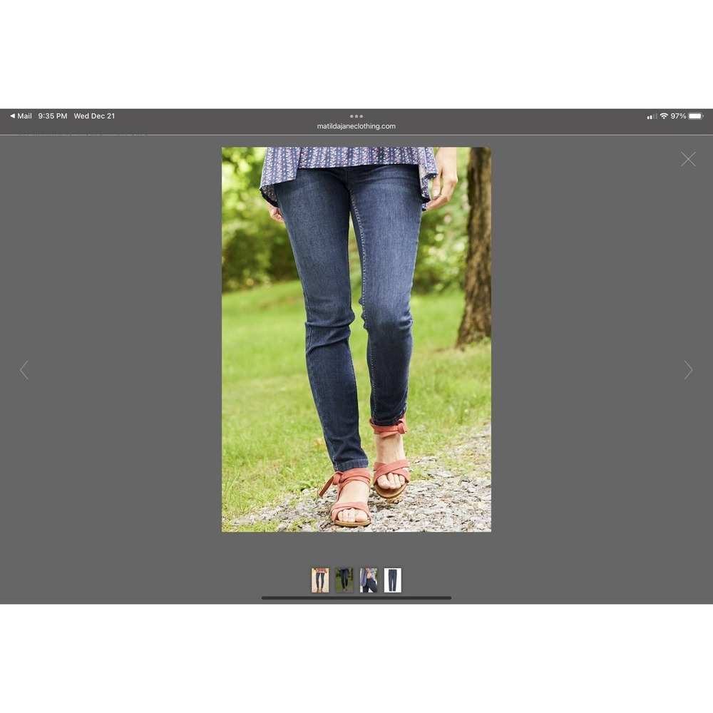NWT Matilda Jane Jeans Women's Size 10 Medium‎ Wash Skinny